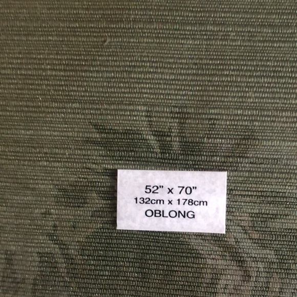 cords oblong sage table linens - Picture 2 of 8